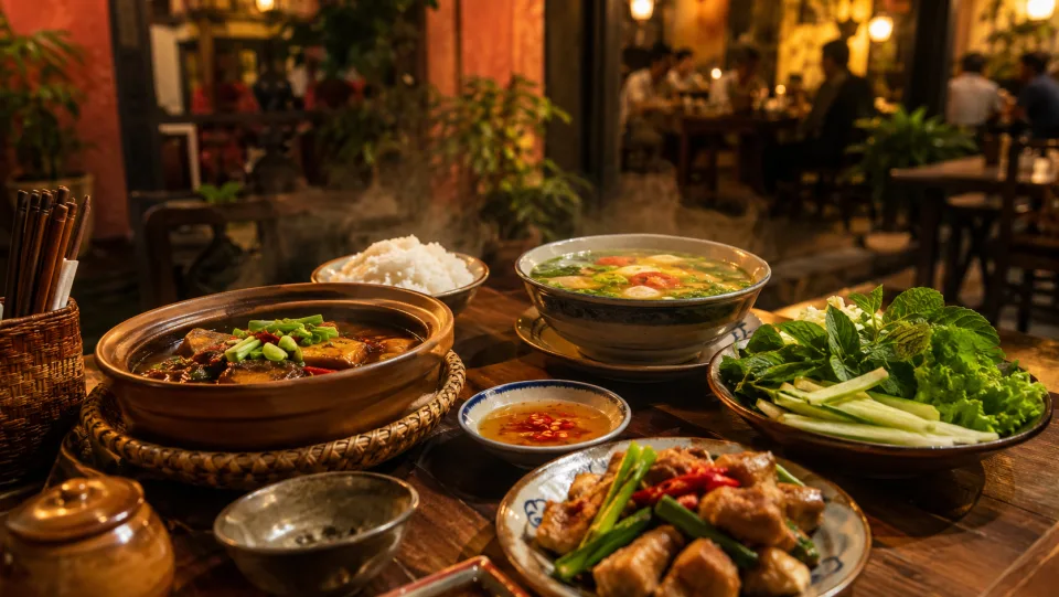 Bàn nướng đông khách tại Cơm Gà Vi Ô